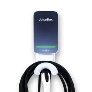 Enel X JuiceBox front view with cable management - Home Enel X JuiceBox