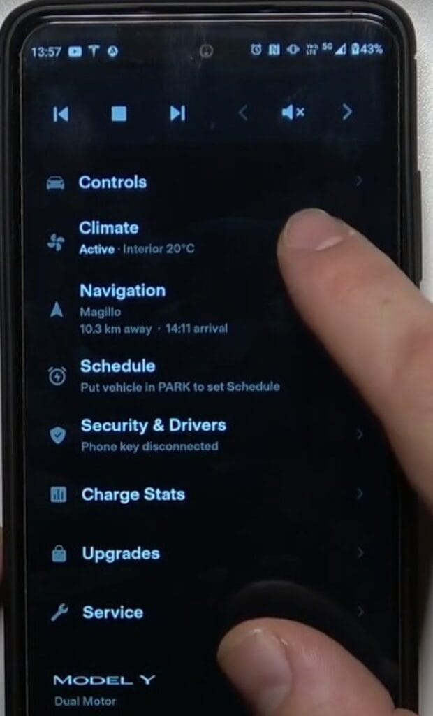 Tesla app navigating climate controls - How To Precondition Tesla Battery? Tesla app climate control navigation