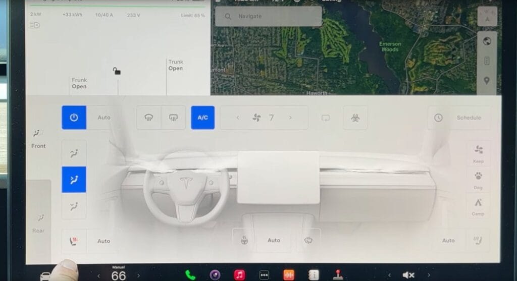 Tesla dashboard climate controls precondition - How To Precondition Tesla Battery? Preconditioning Tesla from dashboard climate controls by either manually controlling heat/cool settings or by Auto mode